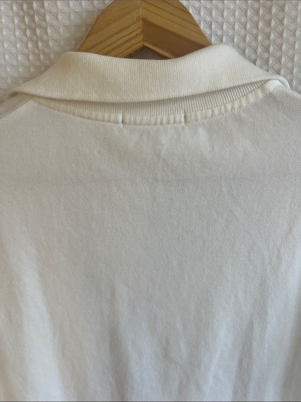 Burberry Cream Polo Dress with Check Placket-SZ M—526-060 - Picture 5 of 12